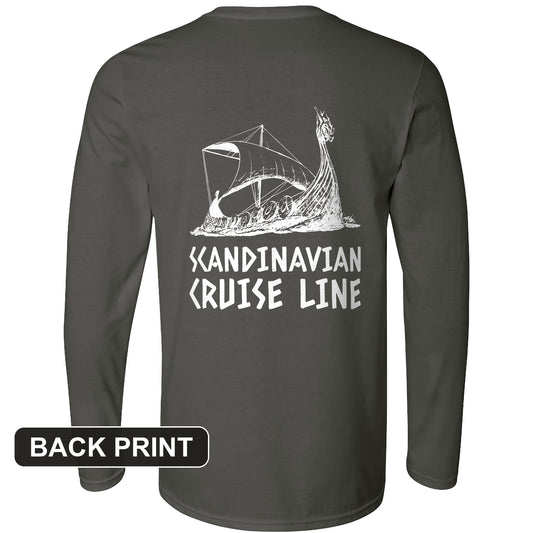Scandinavian Cruise Line Back Print Long Sleeve T-Shirt