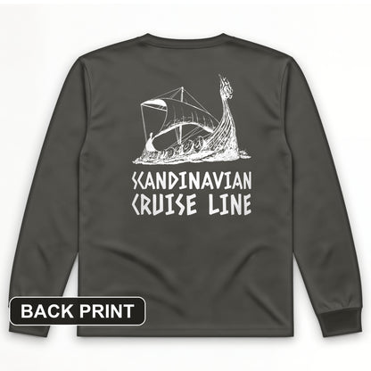 Scandinavian Cruise Line Back Print Long Sleeve T-Shirt