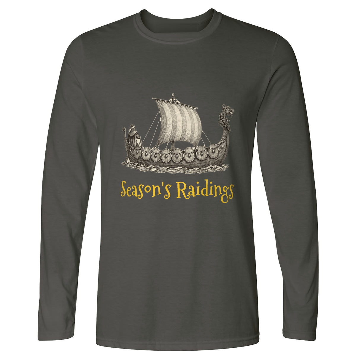 Seasons Raidings Viking Christmas Long Sleeve T-Shirt
