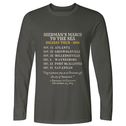 Shermans March To The Sea Holiday Tour 1864 Long Sleeve T-Shirt
