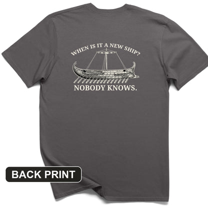Ship of Theseus Back Print T-Shirt