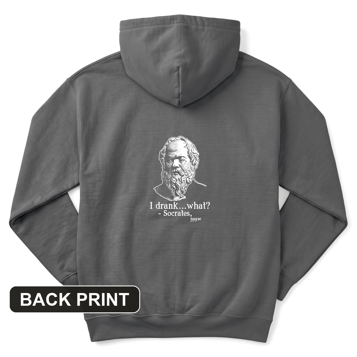 Socrates I Drank What Back Print Hoodie