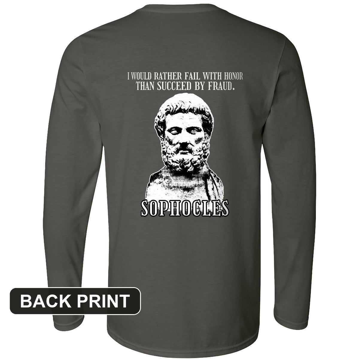Sophocles Back Print Long Sleeve T-Shirt