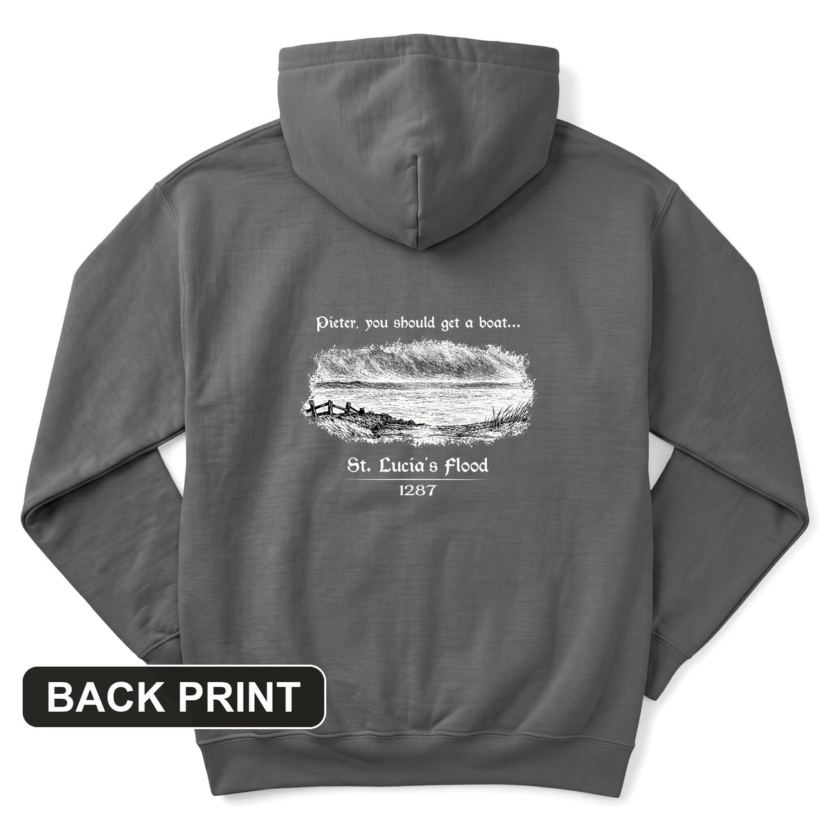 St Lucia Flood Back Print Hoodie