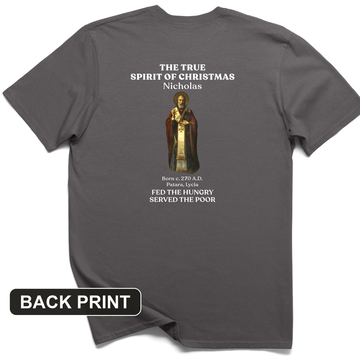 St Nicholas Back Print T-Shirt
