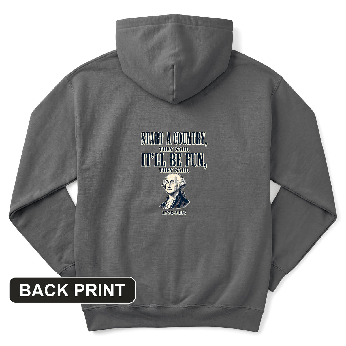 Start a Country Back Print Hoodie