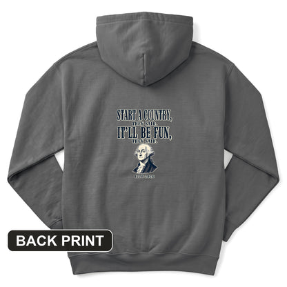 Start a Country Back Print Hoodie