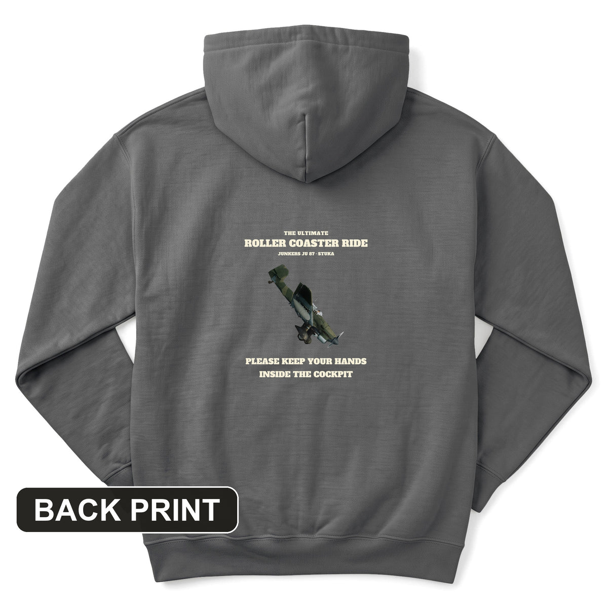 Stuka Roller Coaster Ride Back Print Hoodie