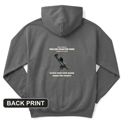 Stuka Roller Coaster Ride Back Print Hoodie