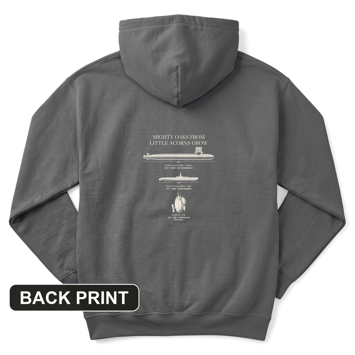 Submarine Evolution Back Print Hoodie