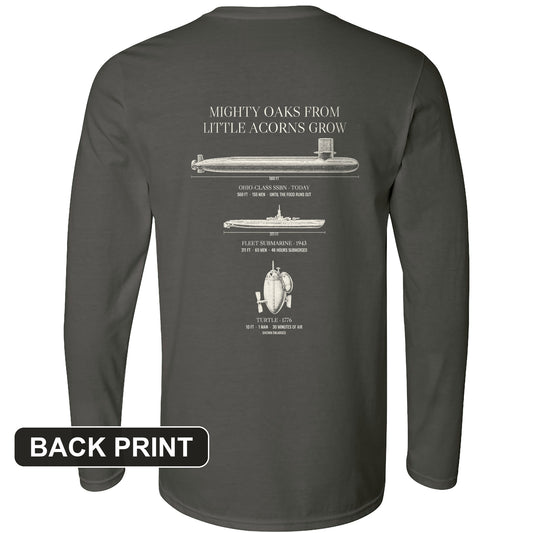 Submarine Evolution Back Print Long Sleeve T-Shirt