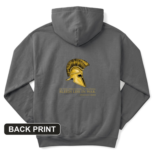 Sweat More Bleed Less Back Print Hoodie