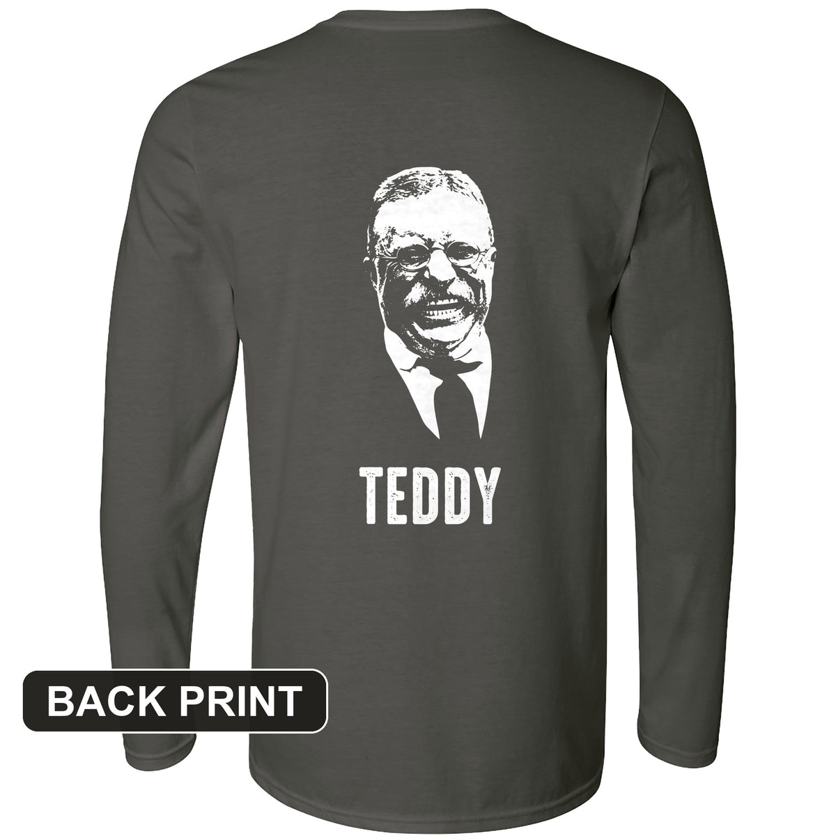 Teddy Back Print Long Sleeve T-Shirt
