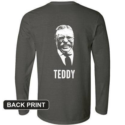 Teddy Back Print Long Sleeve T-Shirt