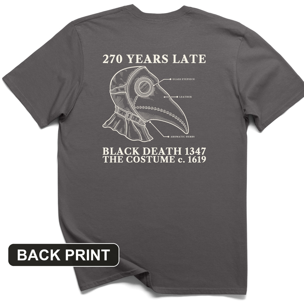 The Mask Is 270 Years Late Back Print T-Shirt