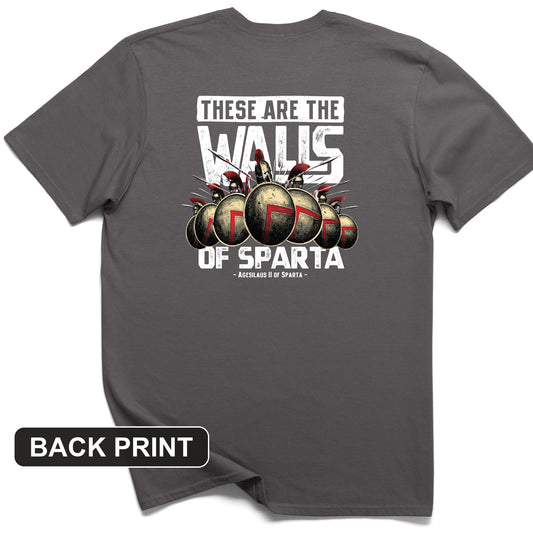 The Walls Of Sparta Back Print T-Shirt