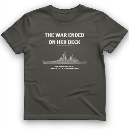 The War Ended On Her Deck T-Shirt