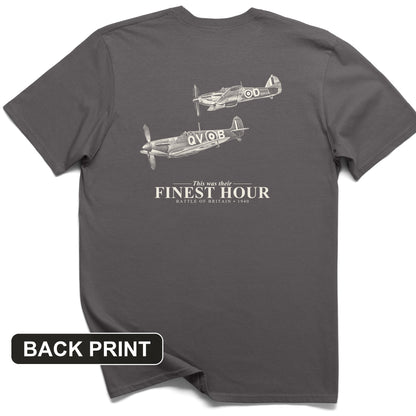 Their Finest Hour Back Print T-Shirt
