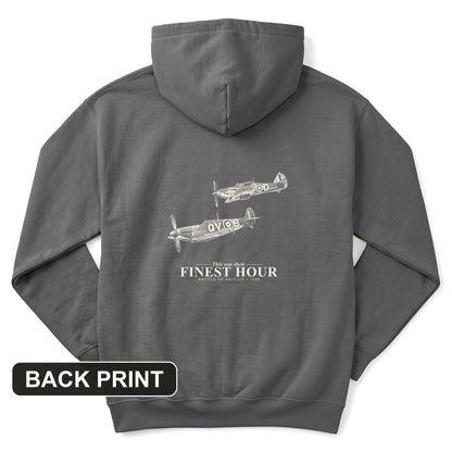 Their Finest Hour Back Print Hoodie