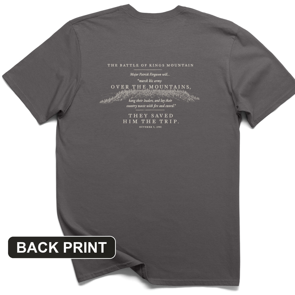 They Saved Him The Trip Back Print T-Shirt