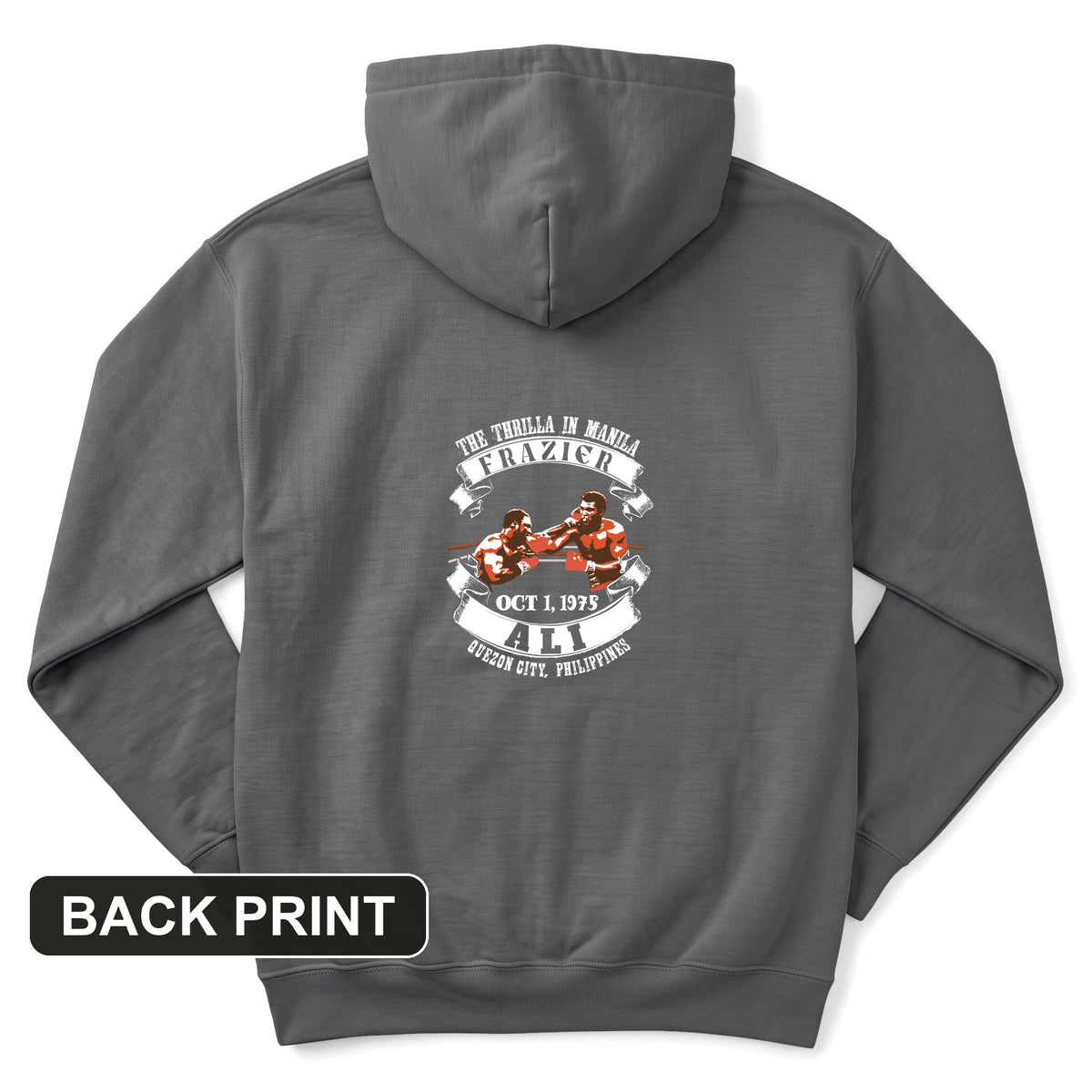 Thrilla In Manila Back Print Hoodie