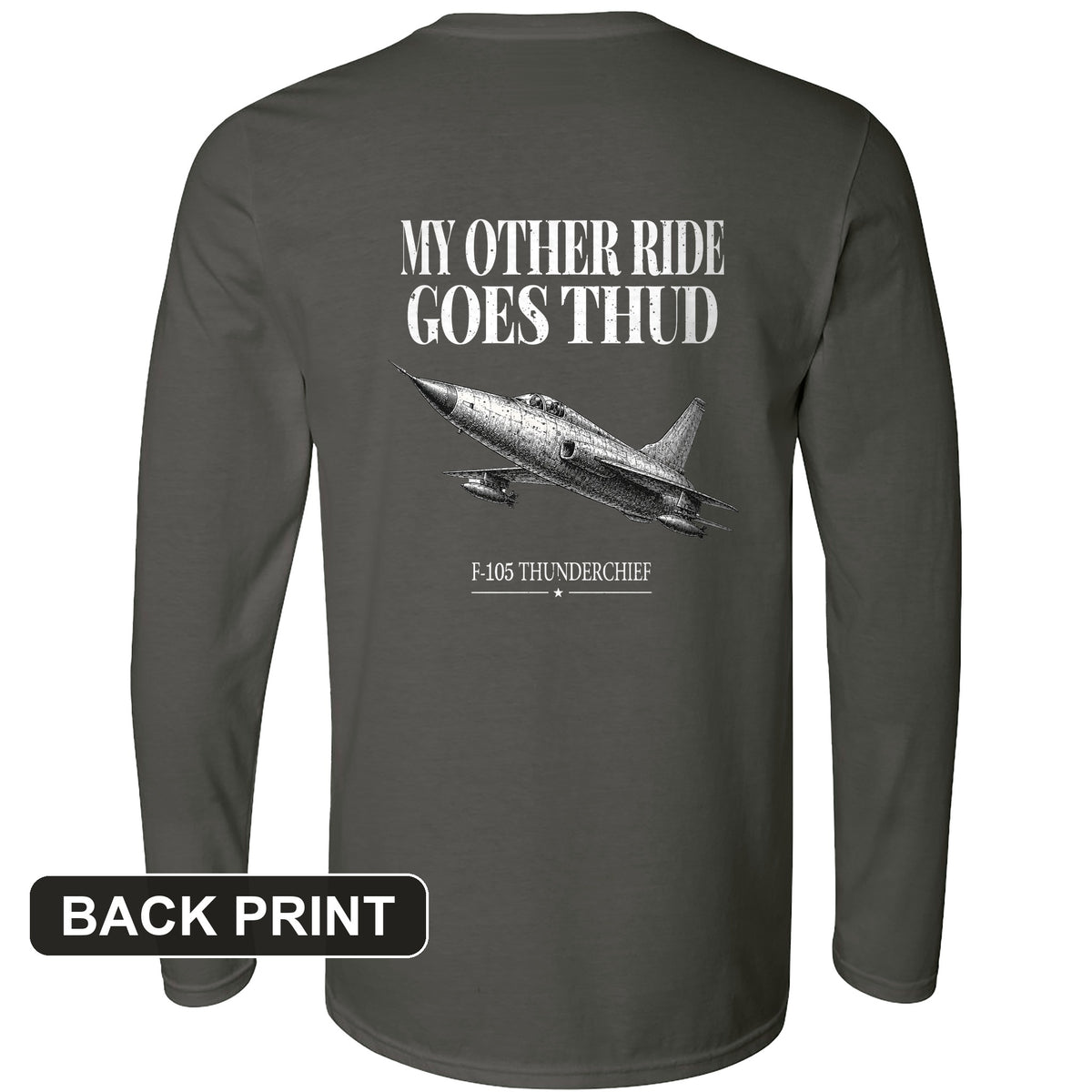 Thud Back Print Long Sleeve T-Shirt