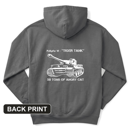 Tiger Tank Back Print Hoodie