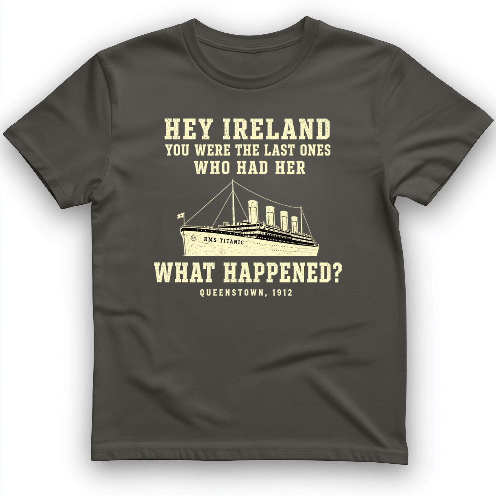 Titanic “What Happened” Queenstown 1912 T-Shirt