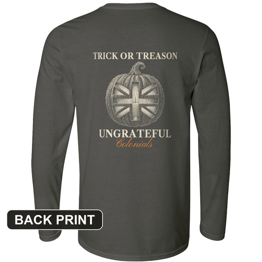 Trick Or Treason Back Print Long Sleeve T-Shirt