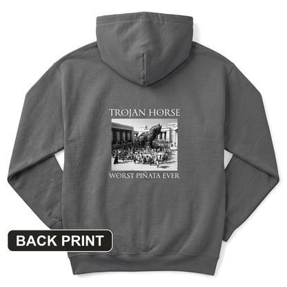 Trojan Horse Pinata Back Print Hoodie