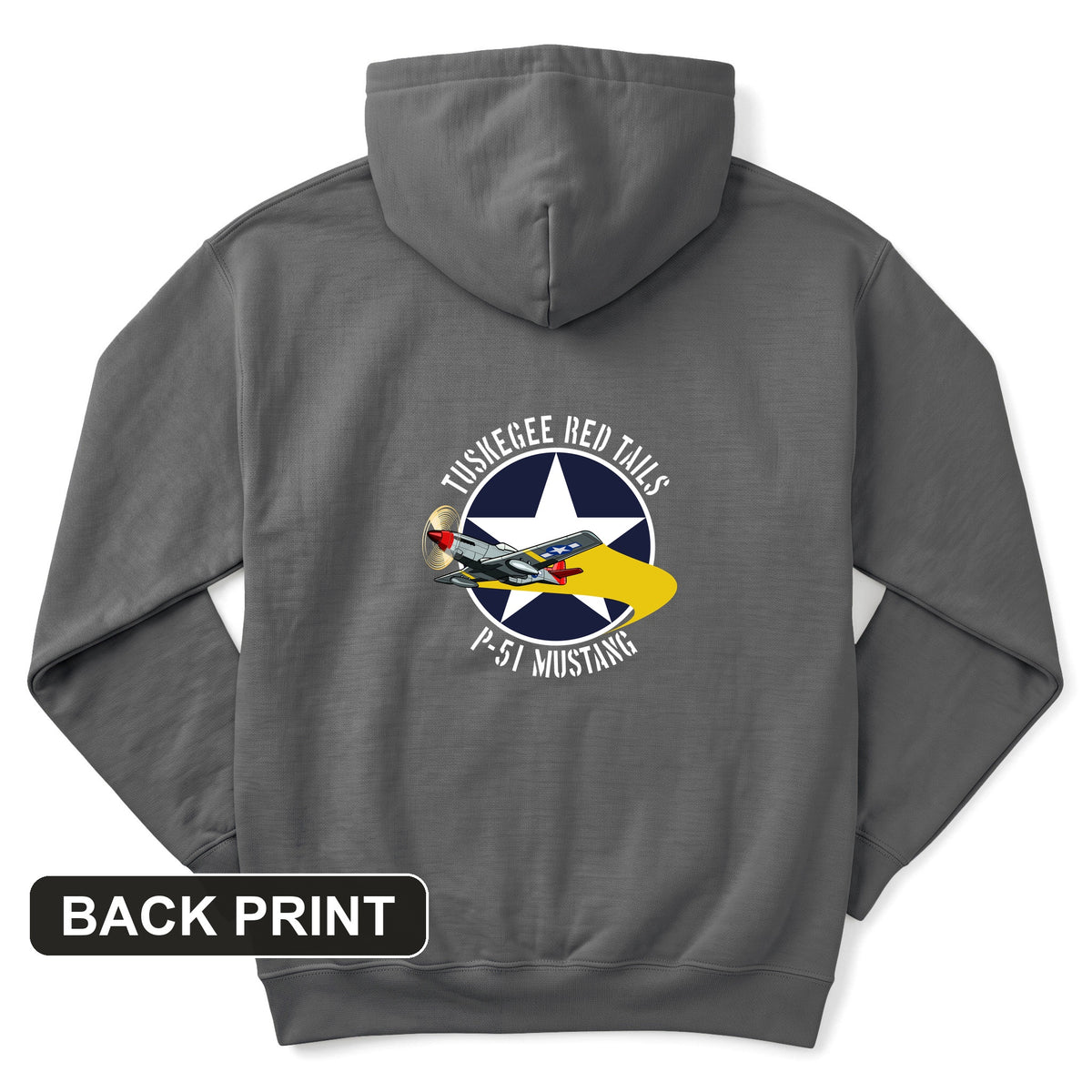 Tuskegee Red Tails Back Print Hoodie