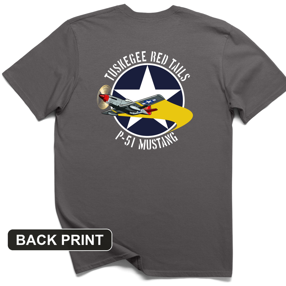 Tuskegee Red Tails Back Print T-Shirt