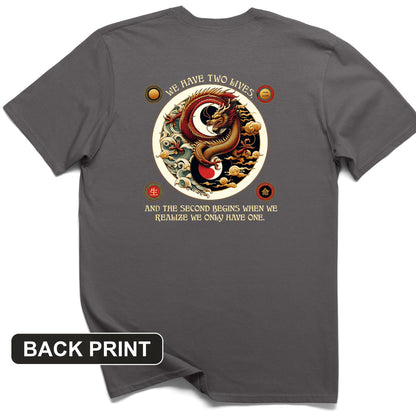 Two Lives Back Print T-Shirt