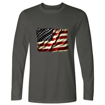 USA Flag Long Sleeve T-Shirt