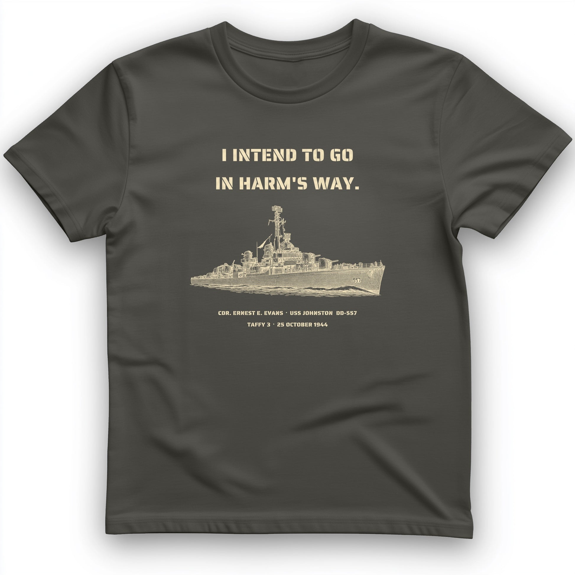 USS Johnston In Harms Way T-Shirt