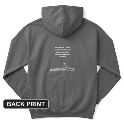 USS Samuel B. Roberts - Last Stand off Samar Back Print Hoodie