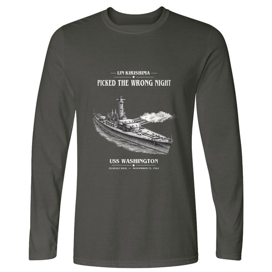 USS Washington at Guadalcanal Long Sleeve T-Shirt