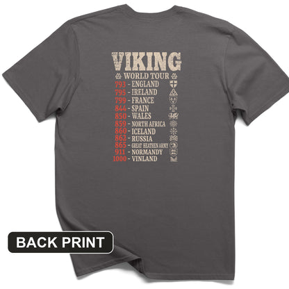 Viking World Tour Back Print T-Shirt