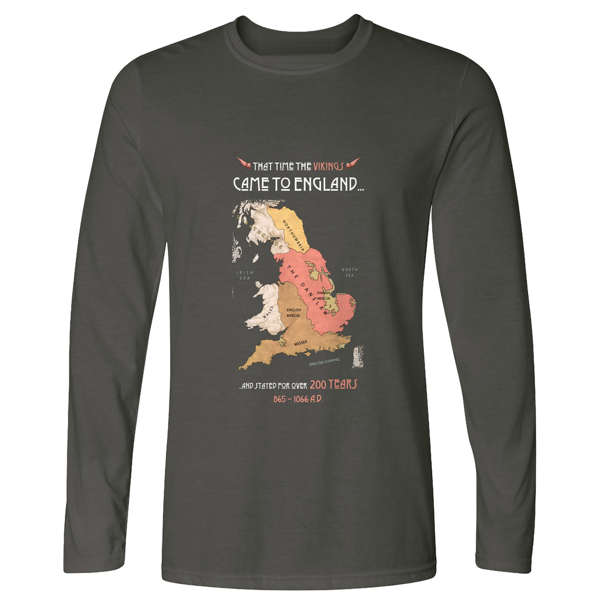 Vikings In England Long Sleeve T-Shirt