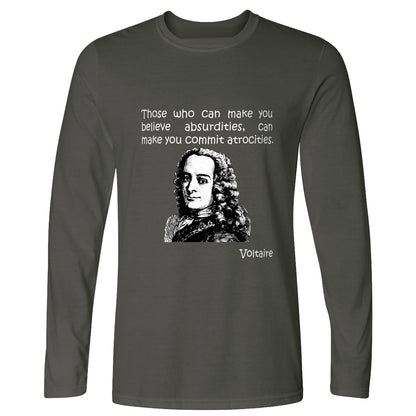 Voltaire Absurdities Long Sleeve T-Shirt