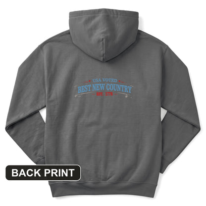 Voted Best New Country Back Print Hoodie