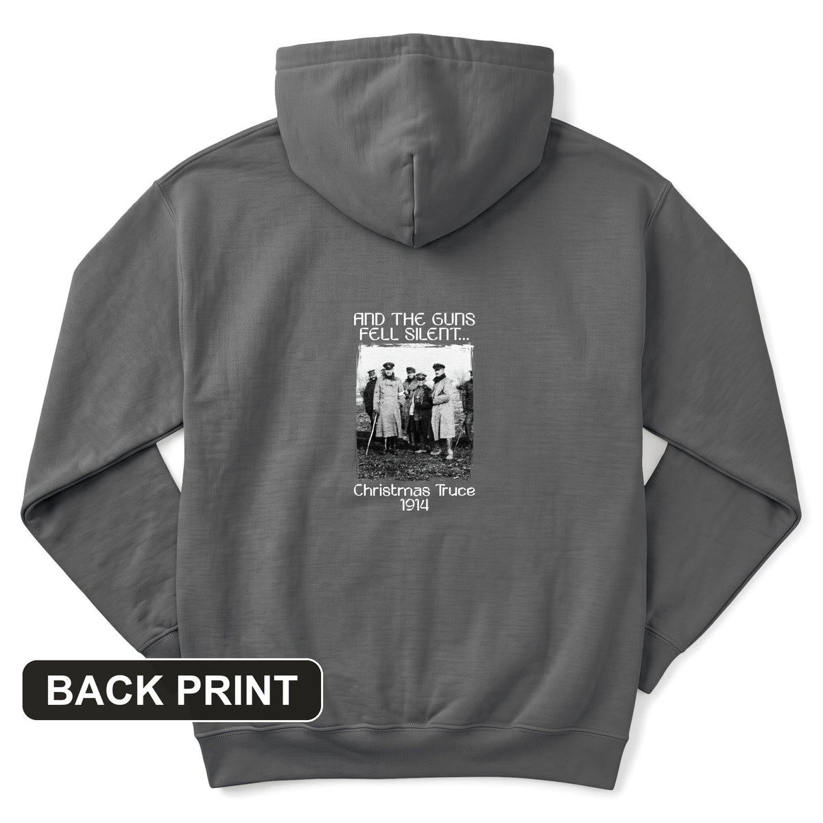WWI Christmas Truce Back Print Hoodie