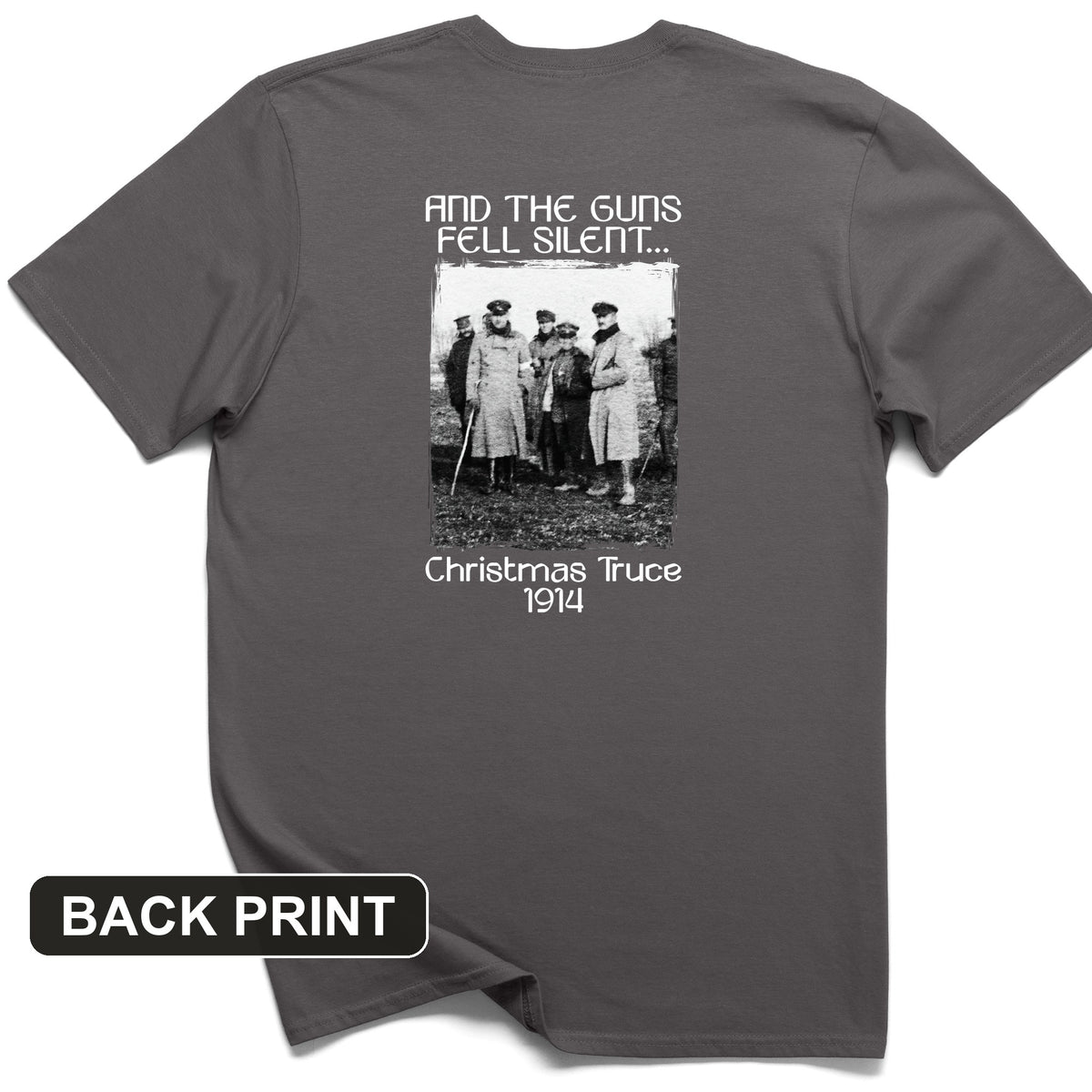 WWI Christmas Truce Back Print T-Shirt