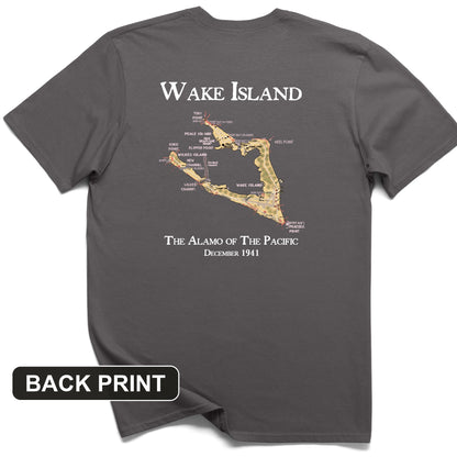 Wake Island Back Print T-Shirt