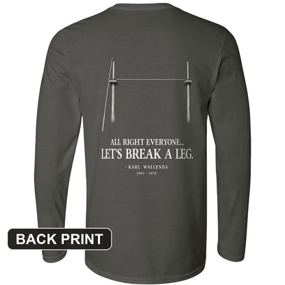 Wallendas Back Print Long Sleeve T-Shirt