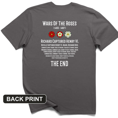 Wars Of The Roses Back Print T-Shirt