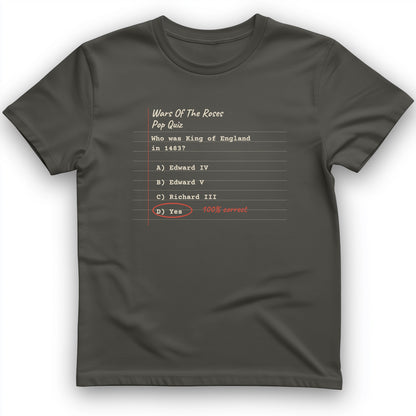 Wars Of The Roses Pop Quiz T-Shirt