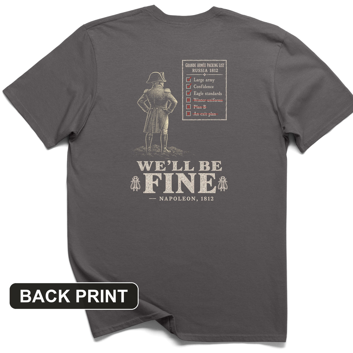 We'll Be Fine Back Print T-Shirt