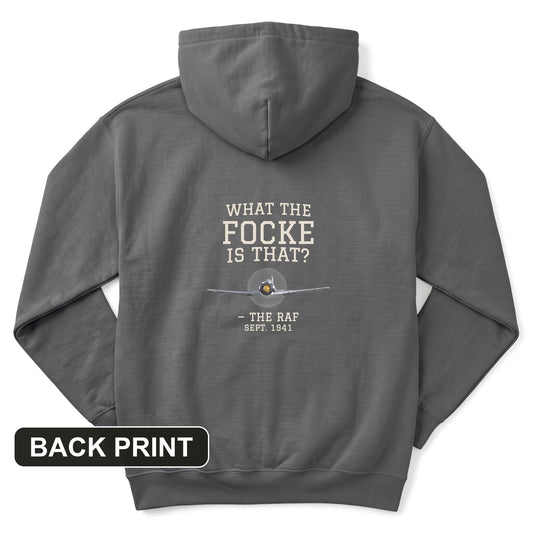What The Focke Is That Back Print Hoodie