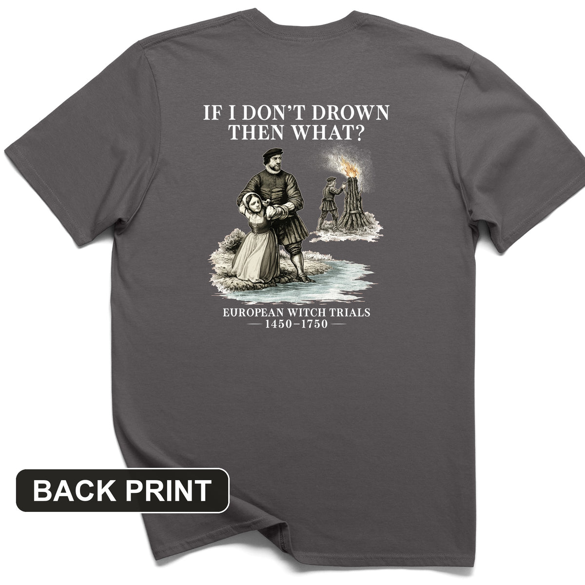 Witch Back Print T-Shirt